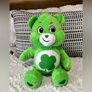 Care Bears Good Luck Bear Stuffed Animal Plush,14”, Green